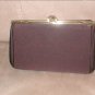 Vintage BROWN Silk Evening Purse