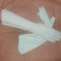 Vintage 1940's Ice-Blue Cotton Dress Gloves