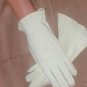 RARE Vintage 1940's Ivory Cotton Dress Gloves by Van Raalte