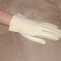 Vintage 1940's Butter color Cotton Gloves by DANIEL HAYS