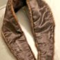 Vintage genuine MINK Fur Collar in Dark Brown
