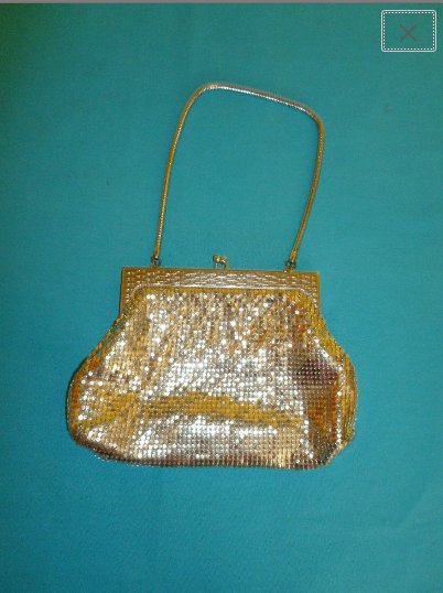 Vintage 1940's WHITING & DAVIS Silver Metal Mesh Purse