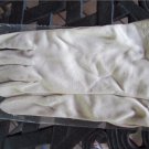 1940's Vintage cream colored with scalloped trim Gloves by Wear-Right