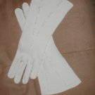 1940's Vintage light ivory Cotton Dress Gloves