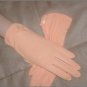 1950's Vintage TANGERINE color wrist length Dress Gloves