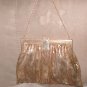 1930's Vintage WHITING & DAVIS Gold Metal Mesh Purse