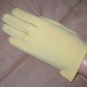 1940's Vintage YELLOW Cotton wrist length Gloves