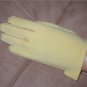 1940's Vintage YELLOW Cotton wrist length Gloves