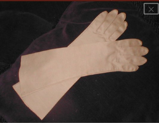 Vintage 1940's Camel-Tan Cotton Dress Gloves