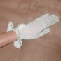 Vintage High Fashion White Evening Gloves by LaCrasia