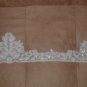 Beaded Alencon Lace Border Trim white or ivory