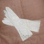 GORGEOUS vintage 1940's White French kid leather Gloves