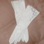 GORGEOUS vintage 1940's White French kid leather Gloves