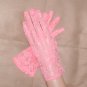 Vintage CORAL Lace wrist-length Gloves