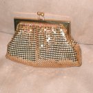 Vintage Whiting and Davis Gold Metal Mesh Coin Purse