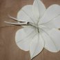 Vintage handmade ivory satin Orchid Millinery Flower