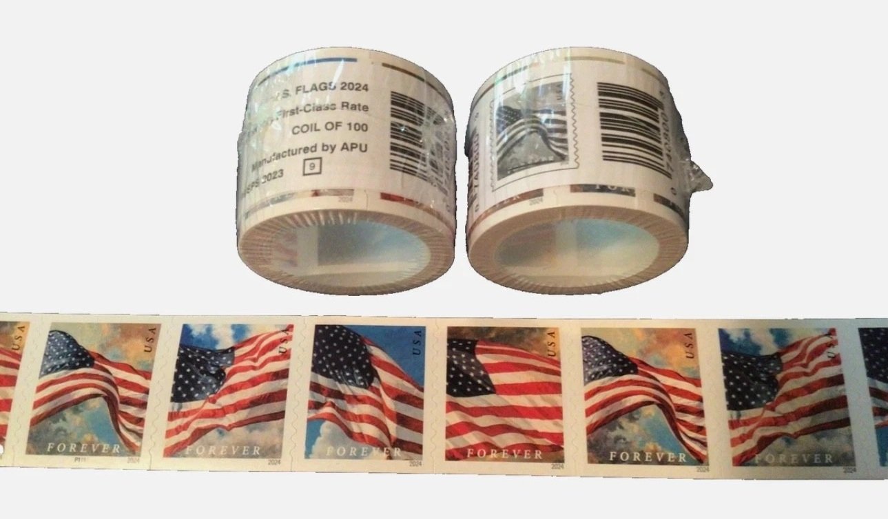 2024 US Freedom Flag Forever Stamps Roll