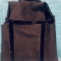 Women&acirc;��s Suede & Shearling Lined Vest In Black Zippered Vest OSFM (SM-MD) NWOT