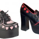 D-Ring Lace Up Chunk Heel