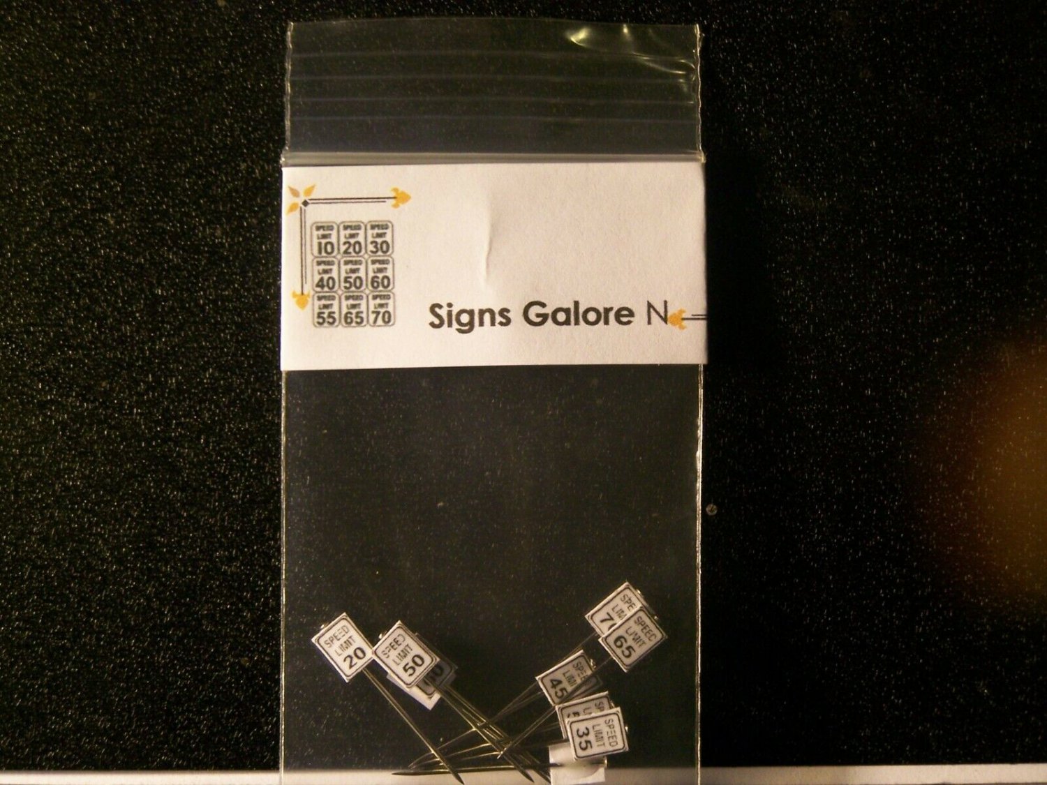"New" Model Train 10 "Speed Limit" signs HO scale for Layout Details