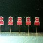 "New" Model Train Street signs 5 Do not Enter Signs N scale for Layout Details