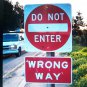 "New" Model Train Street signs 5 Do not Enter Signs N scale for Layout Details