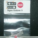 "New" Model Train 1 Do Not Enter and 4 One Way signs N scale Layout Details