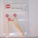 "New" Model Train street signs HO scale 5 "DO NOT ENTER" signs Layout Details