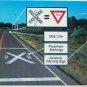 "New" Model Train Street signs 5 Crossbuck/ Signs N scale for Layout Details