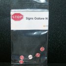 "New" Model Train Layout street signs N scale "Stop" signs