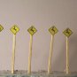 "New" Model Train Street signs Deer Crossing warning HO scale Layouts Details