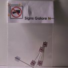 "New" Model Train Layout street signs 5 No Trucks signs N scale Layout Details