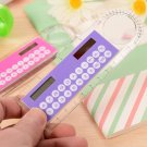 Hot Selling Solar Mini Calculator Magnifier Multifunction Ultra-thin Ruler Office Supplies