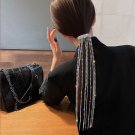 Full Rhinestone Hairpins for Women Bijoux Long Tassel Crystal Hair Accessories Wedding Banquet
