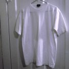 Woman's 100% Cotton White Commodity Clothing Round Neck Shirt Top Size L  #900503