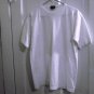 Woman's 100% Cotton White Commodity Clothing Round Neck Shirt Top Size L  #900503