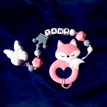 Pacifier Clip "Pink"