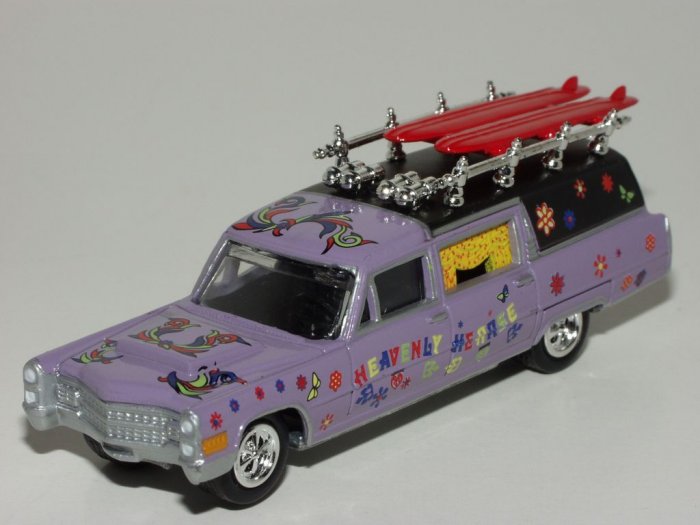 Johnny Lightning 1999 Fright'ning Lightning Heavenly Hearse Lavender Loose