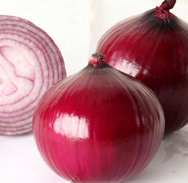 500 Seeds Premium Red Onion Purple Skin Variety