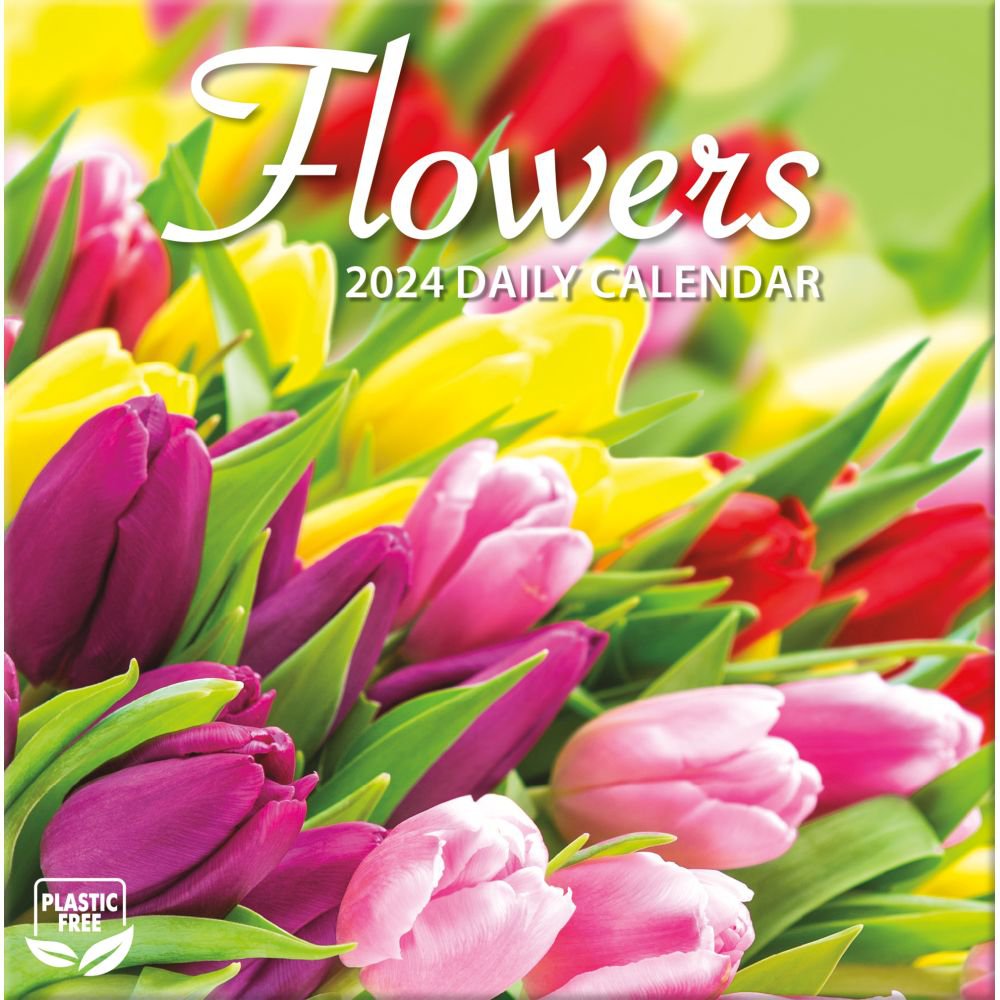 Flowers 2024 Desk Calendar