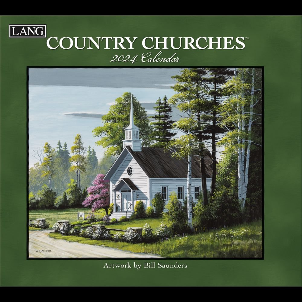 Country Churches 2024 Wall Calendar