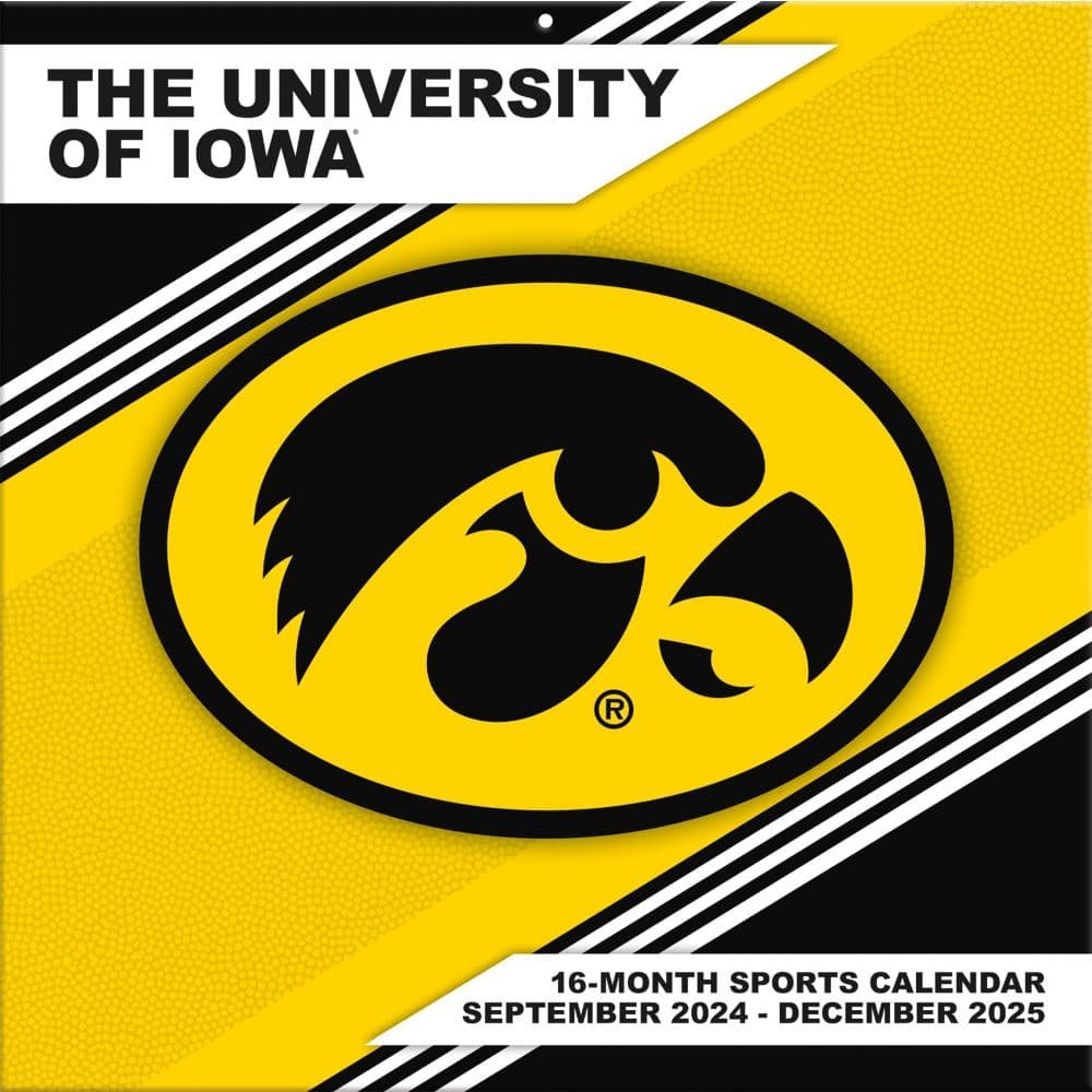 COL Iowa Hawkeyes 2025 Wall Calendar