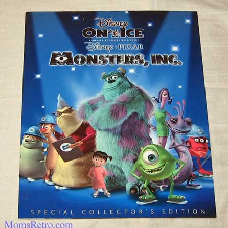 Disney/PIXAR Monsters Inc. Live Show Program Mike Sully Boo Disney On Ice