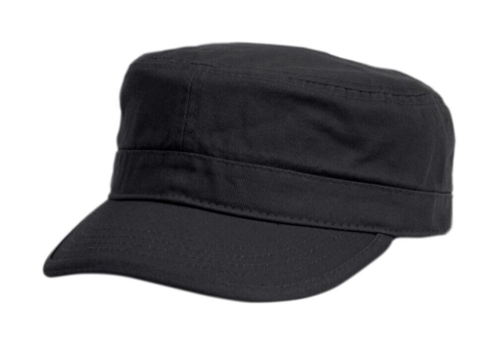 Black Hat Army Cadet Patrol Castro Cap Men Women Golf Driving Summer Castro