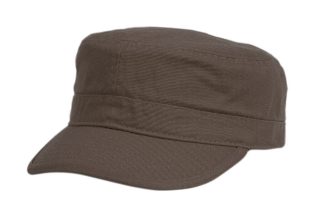 Brown Hat Army Cadet Patrol Castro Cap Men Women Golf Driving Summer Castro