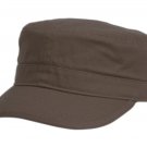 Brown Hat Army Cadet Patrol Castro Cap Men Women Golf Driving Summer Castro