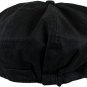Black Classic Men's Linen 8 Panel Applejack Gatsby Newsboy Ivy Hat Spring