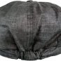 Grey Classic Men's Linen 8 Panel Applejack Gatsby Newsboy Ivy Hat Spring