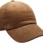 Tan Solid Corduroy 100% Cotton Vintage Unisex Baseball Polo Trucker