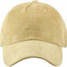 Sand Solid Corduroy 100% Cotton Vintage Unisex Baseball Polo Trucker